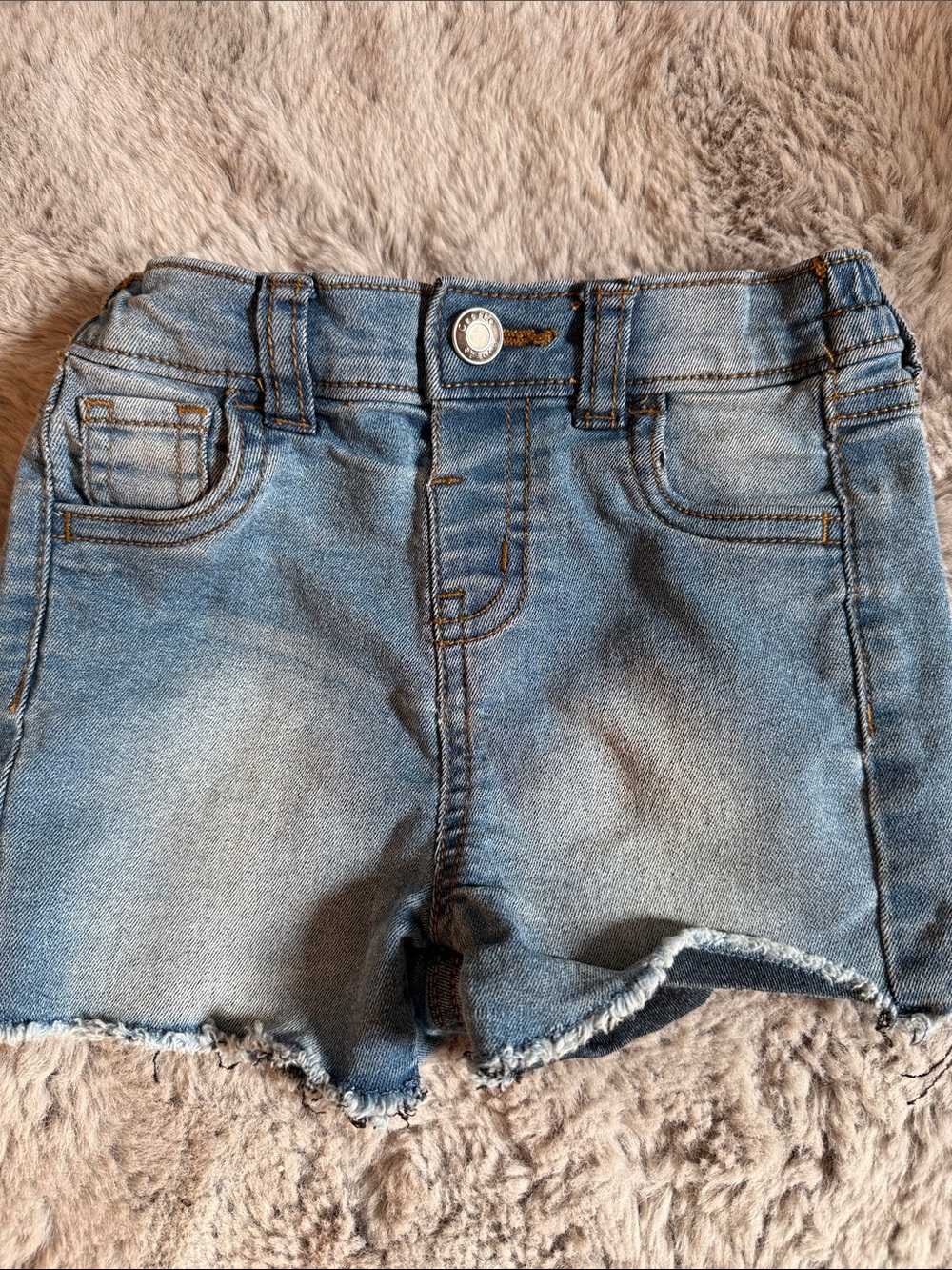 George Light Blue Denim Shorties